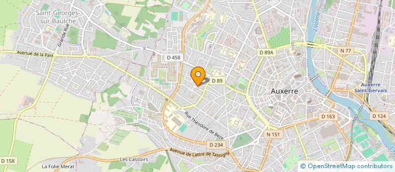 localisation de l'entreprise MONSIEUR MATHIEU LAZRAK  AUXERRE