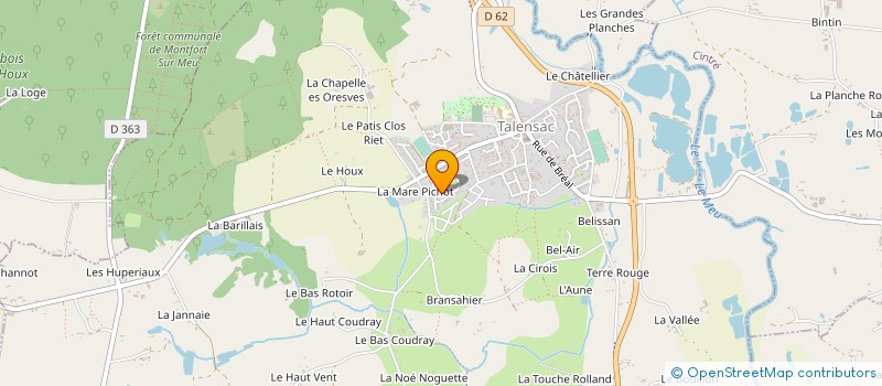 localisation de l'entreprise MONSIEUR MATHIEU LE BAIL  TALENSAC