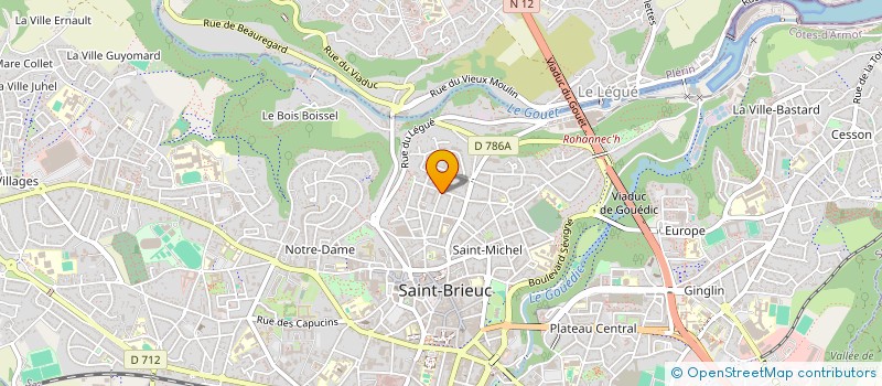 localisation de l'entreprise MONSIEUR MATHIEU LE BARZIC à SAINT-BRIEUC