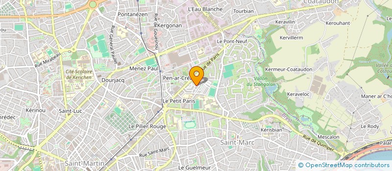 localisation de l'entreprise MONSIEUR MATHIEU LE BOURSICAUD à BREST