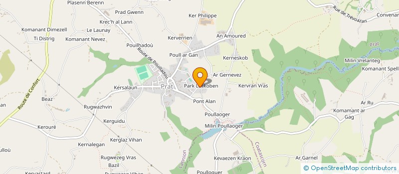 localisation de l'entreprise MONSIEUR MATHIEU LE CARLUER  PRAT