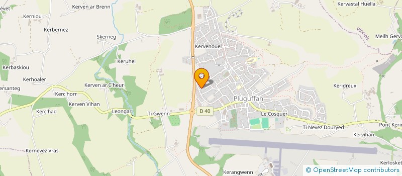 localisation de l'entreprise MONSIEUR MATHIEU LE CORRE  PLUGUFFAN