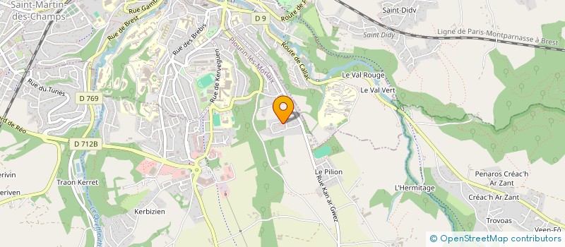 localisation de l'entreprise MONSIEUR MATHIEU LE LAY  PLOURIN-LES-MORLAIX