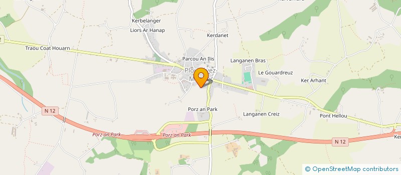 localisation de l'entreprise MONSIEUR MATHIEU LE MIGNOT  PLOUNEVEZ-MOEDEC