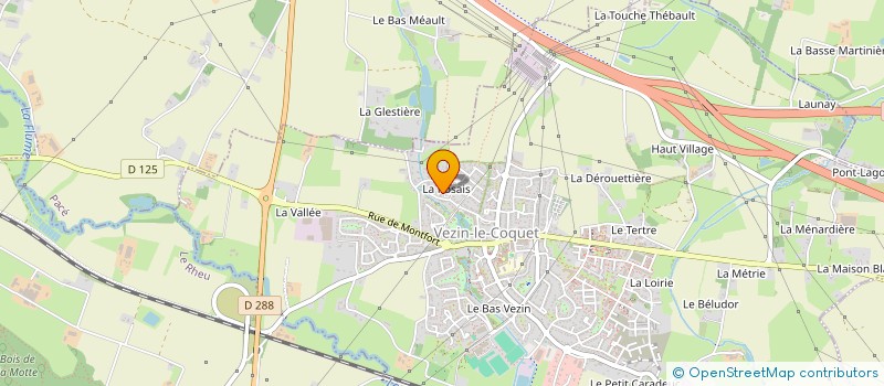 localisation de l'entreprise MONSIEUR MATHIEU LE MOINE  VEZIN-LE-COQUET