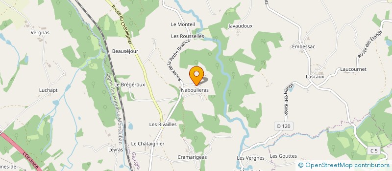 localisation de l'entreprise MONSIEUR MATHIEU LE NABEC à MEUZAC