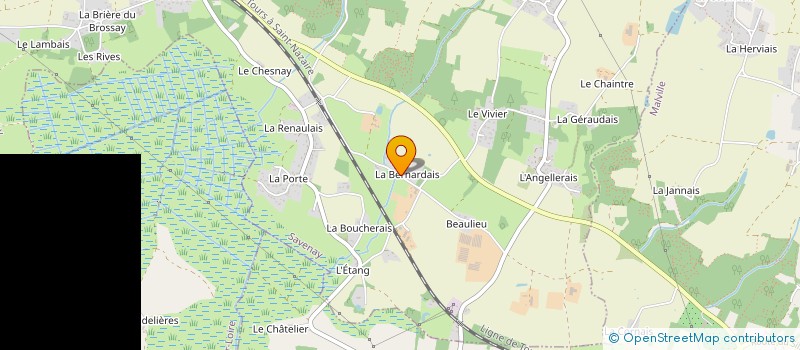 localisation de l'entreprise MONSIEUR MATHIEU LE NEURES  LAVAU-SUR-LOIRE