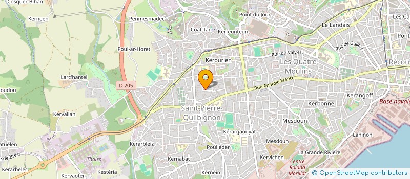 localisation de l'entreprise MONSIEUR MATHIEU LE PAGE à BREST