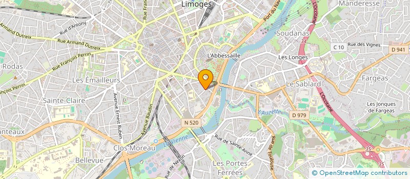 localisation de l'entreprise MONSIEUR MATHIEU LEBIAN à LIMOGES
