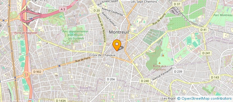 localisation de l'entreprise MONSIEUR MATHIEU LEBLANC à MONTREUIL