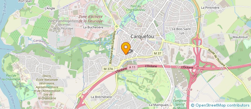 localisation de l'entreprise MONSIEUR MATHIEU LEBLANC  CARQUEFOU