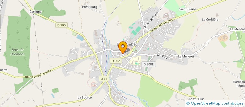 localisation de l'entreprise MONSIEUR MATHIEU LECARPENTIER  BRICQUEBEC-EN-COTENTIN