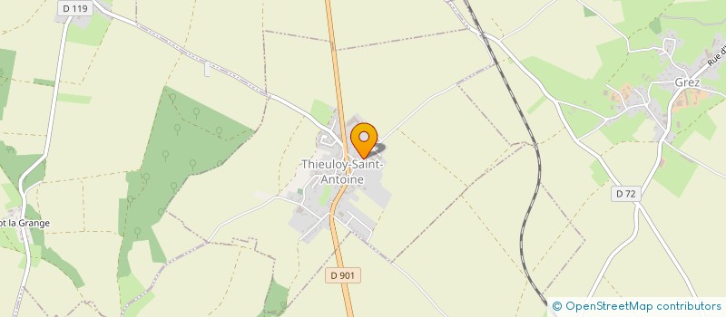 localisation de l'entreprise MONSIEUR MATHIEU LECOMTE  THIEULOY-SAINT-ANTOINE