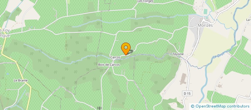 localisation de l'entreprise MONSIEUR MATHIEU LECOURT  MORIZES