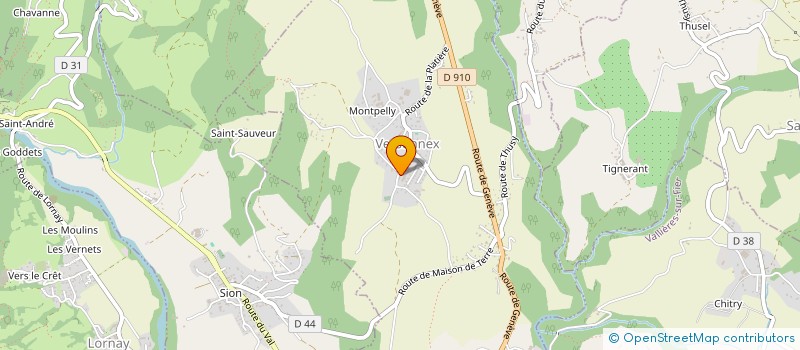 localisation de l'entreprise MONSIEUR MATHIEU LEFEBVRE  VERSONNEX