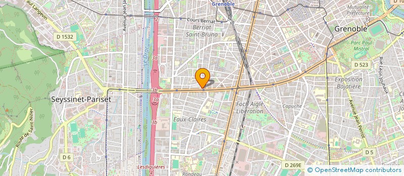 localisation de l'entreprise MONSIEUR MATHIEU LEFEUVRE à GRENOBLE