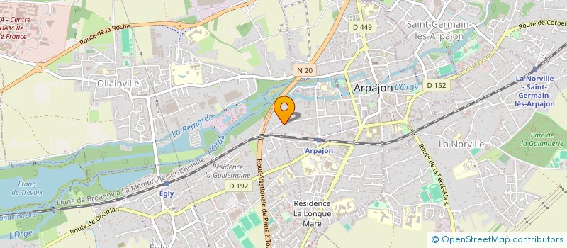 localisation de l'entreprise MONSIEUR MATHIEU LEFORT à ARPAJON