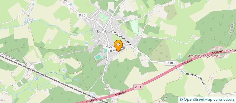 localisation de l'entreprise MONSIEUR MATHIEU LEFRAY  LOMBRON