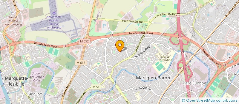 localisation de l'entreprise MONSIEUR MATHIEU LEGENT à MARCQ-EN-BARŒUL