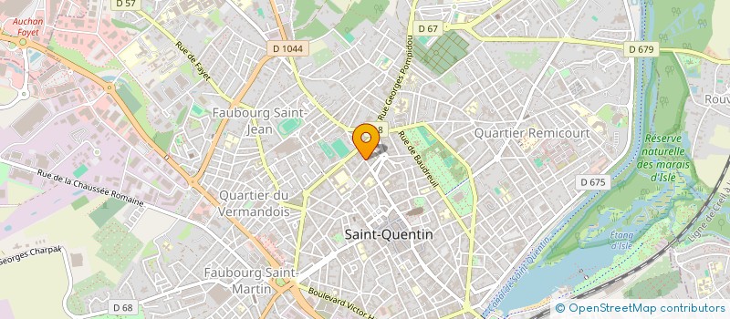 localisation de l'entreprise MONSIEUR MATHIEU LEGRAND à SAINT-QUENTIN