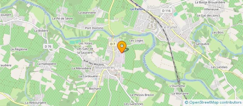 localisation de l'entreprise MONSIEUR MATHIEU LELIEVRE  MONNIERES