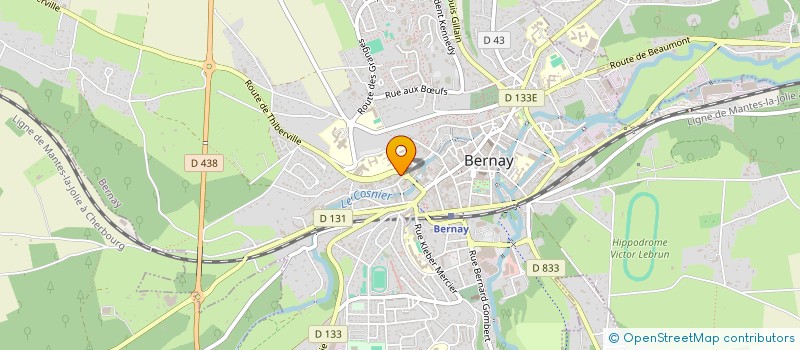 localisation de l'entreprise MONSIEUR MATHIEU LELOUP  BERNAY