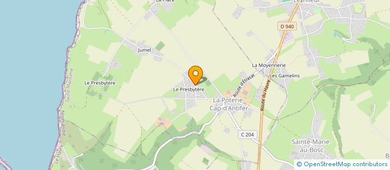 localisation de l'entreprise MONSIEUR MATHIEU LEMARCHAND  LA POTERIE-CAP-D'ANTIFER