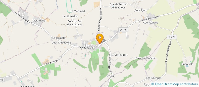 localisation de l'entreprise MONSIEUR MATHIEU LEMONNIER à BEAUFOUR-DRUVAL