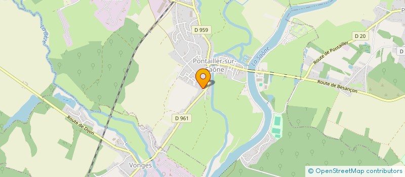 localisation de l'entreprise MONSIEUR MATHIEU LENEUF  PONTAILLER-SUR-SAONE