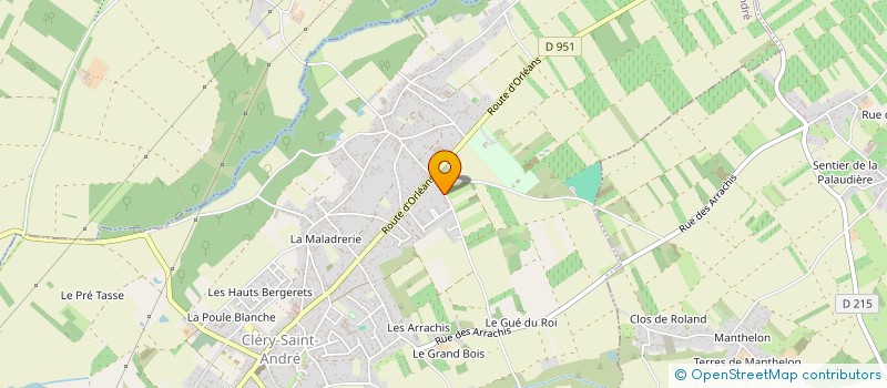 localisation de l'entreprise MONSIEUR MATHIEU LENFANT à CLERY-SAINT-ANDRE