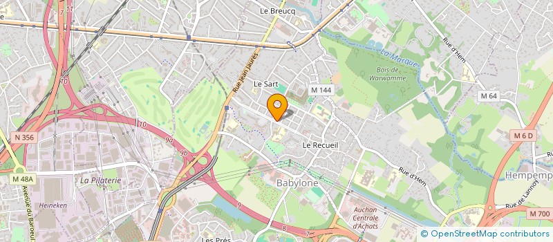 localisation de l'entreprise MONSIEUR MATHIEU LENGAIGNE  VILLENEUVE-D'ASCQ