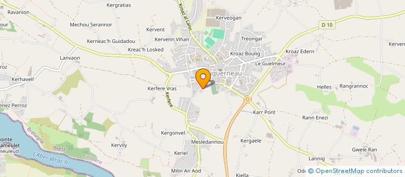localisation de l'entreprise MONSIEUR MATHIEU LEON  PLOUGUERNEAU