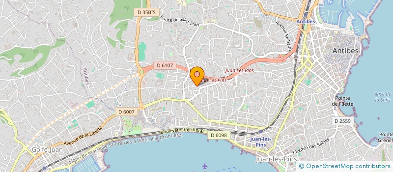 localisation de l'entreprise MONSIEUR MATHIEU LEONE à ANTIBES