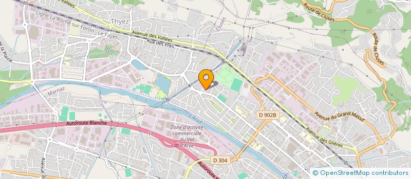 localisation de l'entreprise MONSIEUR MATHIEU LEOTY  CLUSES