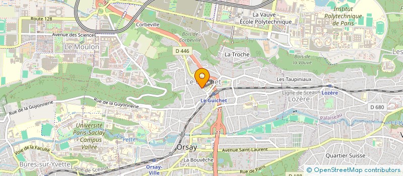 localisation de l'entreprise MONSIEUR MATHIEU LEPRINCE  ORSAY