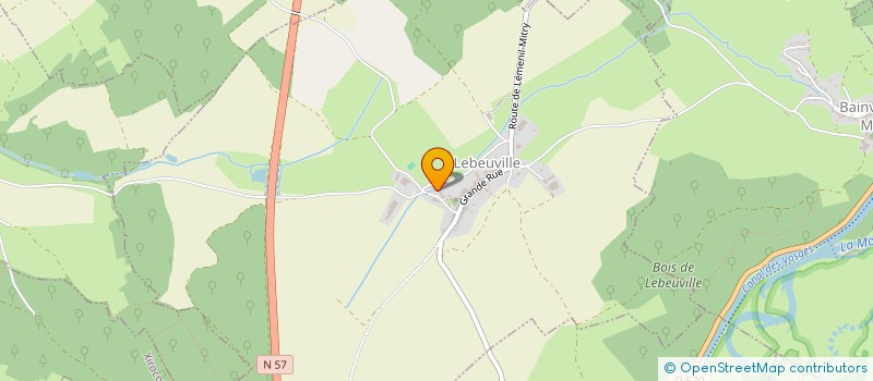 localisation de l'entreprise MONSIEUR MATHIEU LEROY  LEBEUVILLE