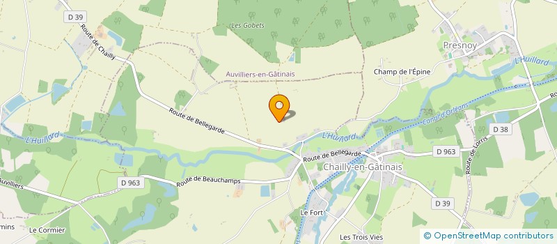 localisation de l'entreprise MONSIEUR MATHIEU LESEURE à CHAILLY-EN-GATINAIS