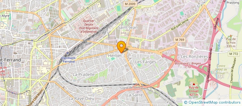 localisation de l'entreprise MONSIEUR MATHIEU LESMARIE  CLERMONT-FERRAND