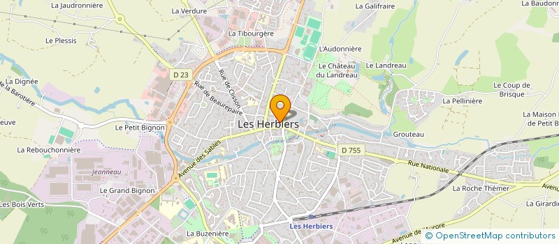 localisation de l'entreprise MONSIEUR MATHIEU LIEGEAS à LES HERBIERS