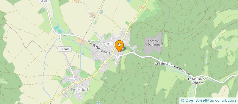 localisation de l'entreprise MONSIEUR MATHIEU LIEGEOIS  DURLINSDORF
