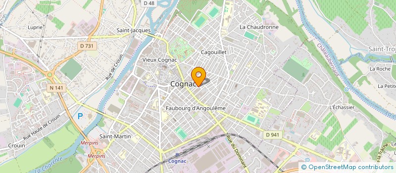 localisation de l'entreprise MONSIEUR MATHIEU LINTANF à COGNAC