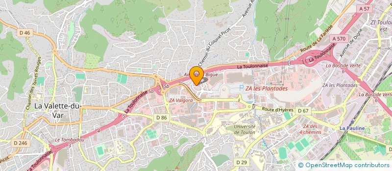 localisation de l'entreprise MONSIEUR MATHIEU LIONNET  LA VALETTE-DU-VAR