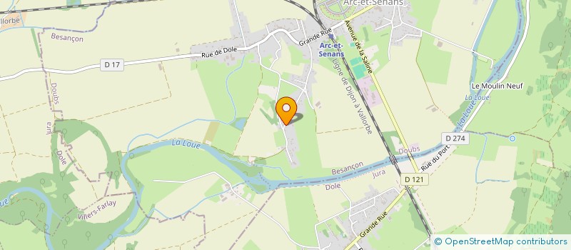 localisation de l'entreprise MONSIEUR MATHIEU LLORCA-CLIME  ARC-ET-SENANS