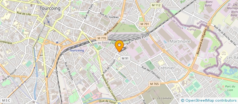 localisation de l'entreprise MONSIEUR MATHIEU LOCQUET  WATTRELOS