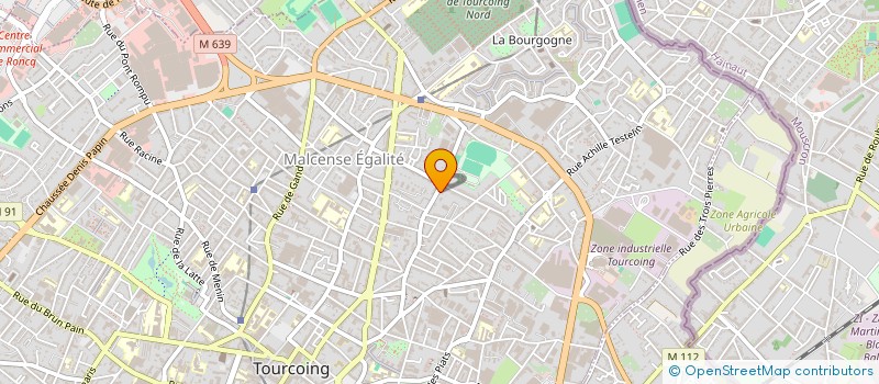 localisation de l'entreprise MONSIEUR MATHIEU LONGUEPEE  TOURCOING