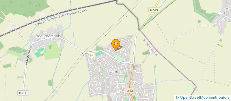 localisation de l'entreprise MONSIEUR MATHIEU LOPES  OTHIS