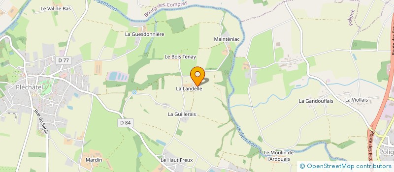 localisation de l'entreprise MONSIEUR MATHIEU LORENT  PLECHATEL