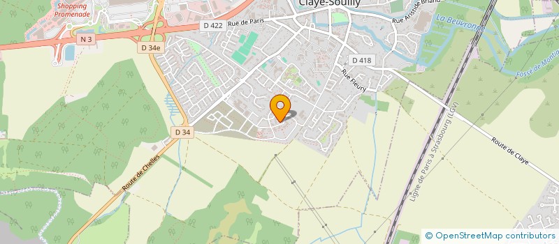 localisation de l'entreprise MONSIEUR MATHIEU LORENZETTI  CLAYE-SOUILLY