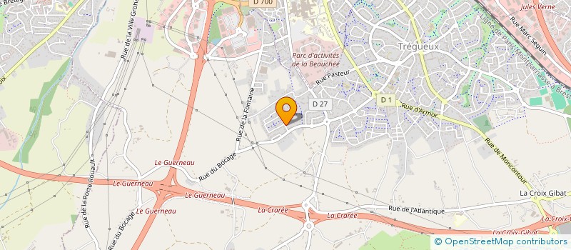 localisation de l'entreprise MONSIEUR MATHIEU LORENZINI  TREGUEUX