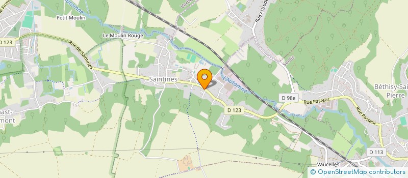 localisation de l'entreprise MONSIEUR MATHIEU LORIAUT  SAINTINES